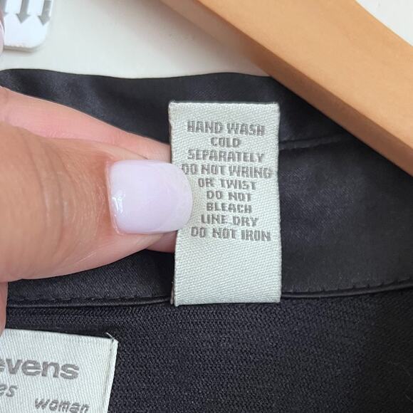 Vintage Y2K Whimsigoth Velvet Burnout Shirt 3X Black Sheer Fairy Goth Witchy - Picture 12 of 12